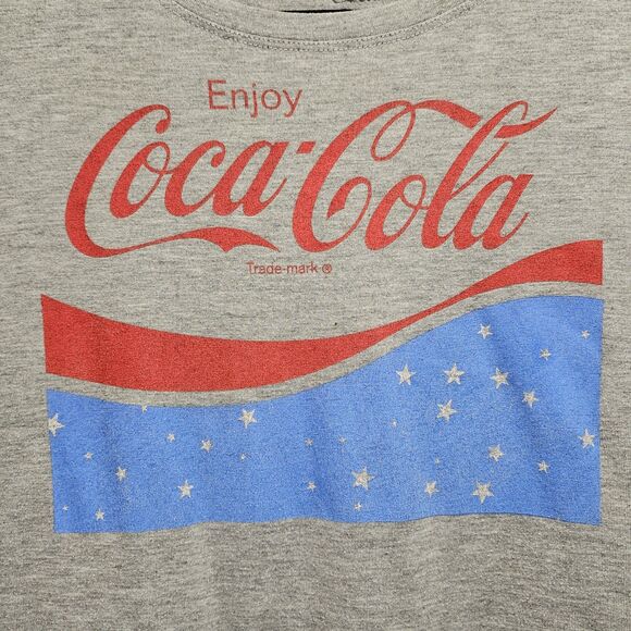Coca-Cola Unity Collection Maurice's 1971 Vintage Flag Graphic Gray Soft Blend - Picture 4 of 13
